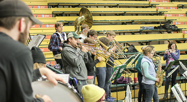 Pep band membership is on the rise