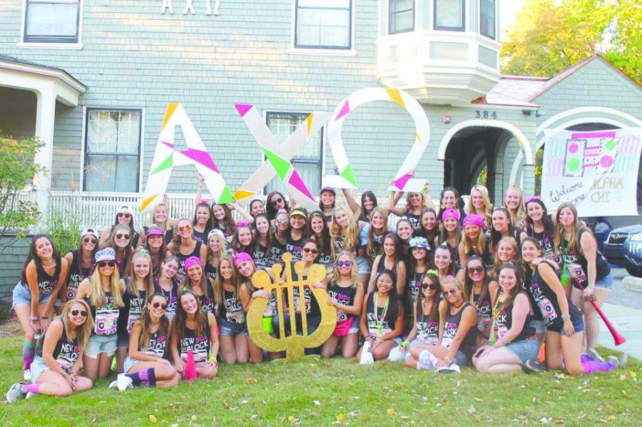 The Alpha Chi Omega sorority is pictured Sept. 28. PHOTO COURTE- SY OF BAILEY KIMBALL