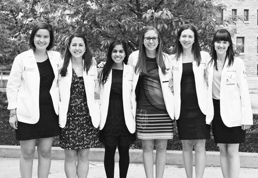 Soraiya Thura is pictured third from the left. Thura is currently the student representative on the UVM board of trustees. PHOTO COURTESY OF Erin Post from the UVM COM Office of Medical Communications.