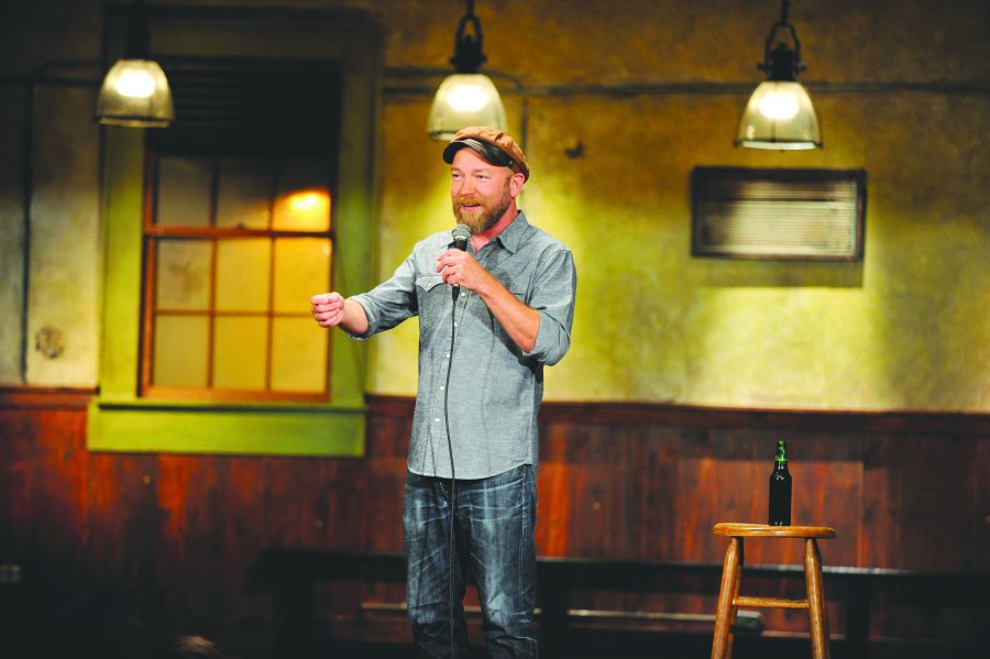Stand up comedian Kyle Kinane performing a set. Kinane will be performing at the Vermont Comedy club March 18 and 19.  