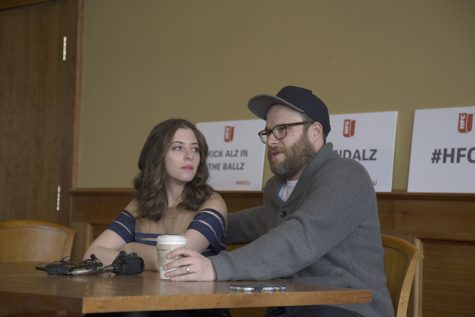 Pike rewarded by Seth Rogen