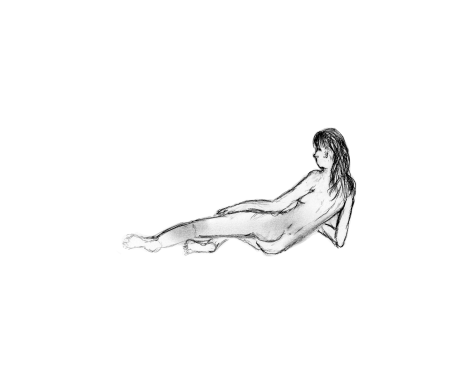 A first nude model sketch