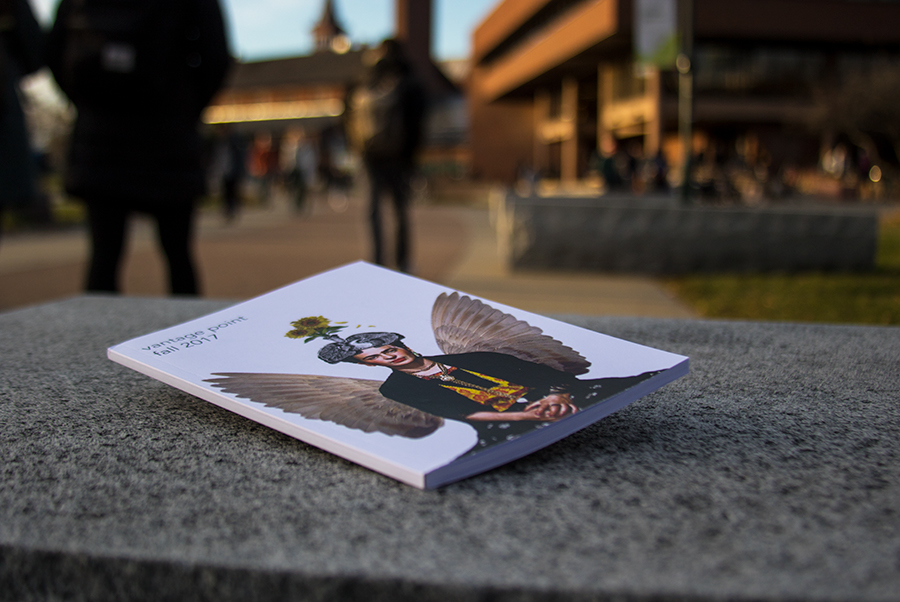 The newest edition of the UVM student-run literary arts magazine, Vantage Point Nov. 15. The publication is almost 20 years old and accepts student art of all kinds, ranging from short fiction writing to photography.