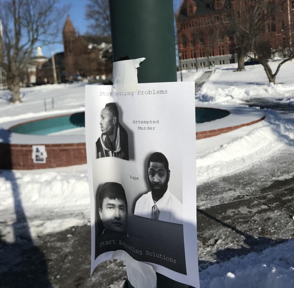 Anti-immigration posters appear on campus