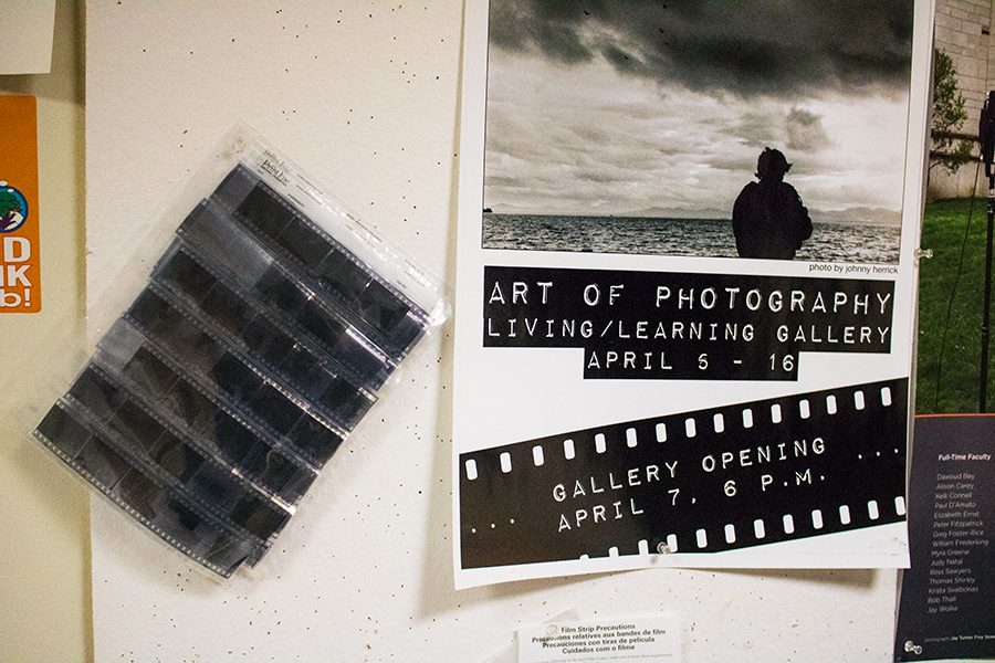 The Photo Co-op in the Living/Learning Center gives students access to the facility for $90 a semester. The Co-op offers a fully equipped darkroom and individual instruction in film photography.
