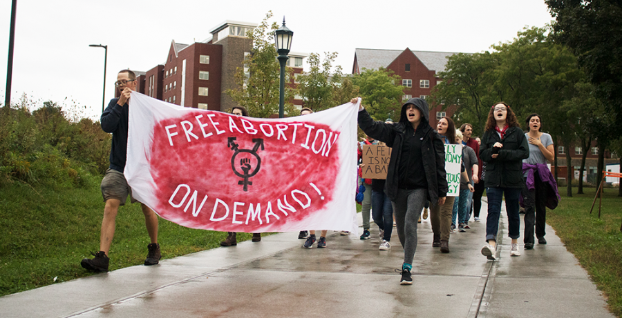 Prostestors Gather Near Med Center