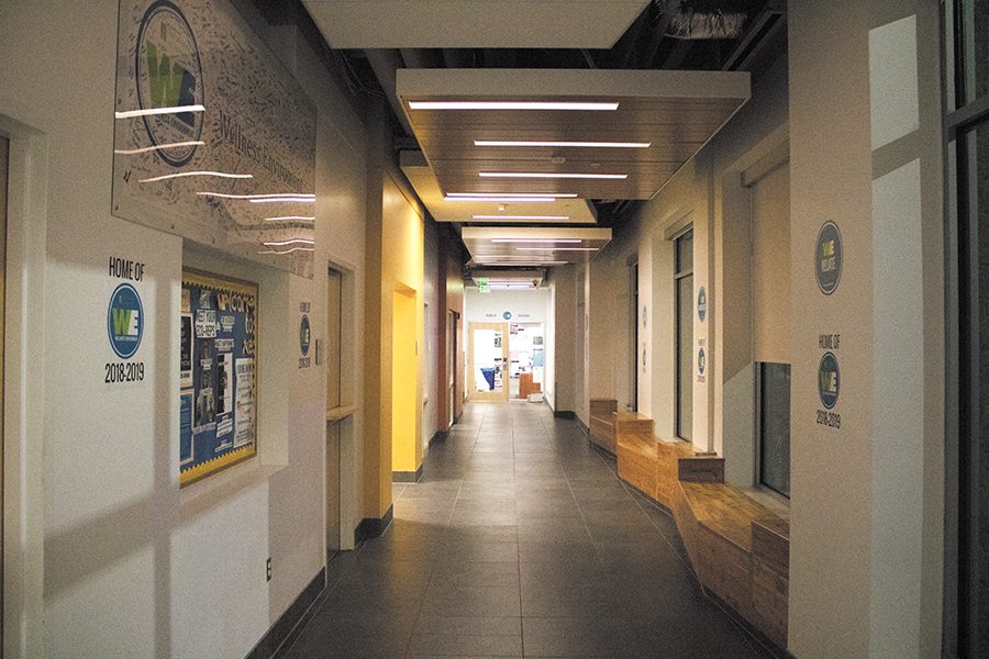 A hall on the first floor of CCRH 