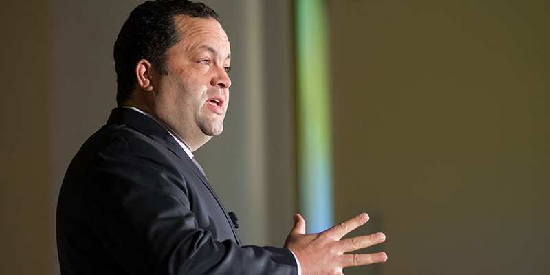 Former NAACP President and CEO Benjamin Jealous spoke Jan. 22 at UVM as part of the Rev. Dr. Martin Luther King, Jr. Education & Learning series. In 2008, at 35 years old, Jealous became the NAACPs youngest ever national leader.  