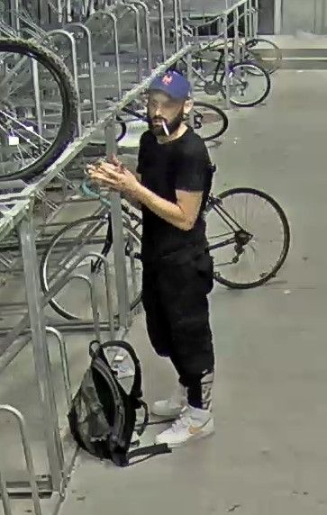 Security footage of Alex Breeyear, one of the suspects in the bike robbery.