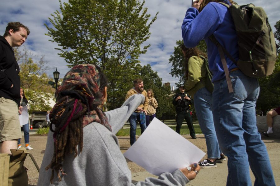 BREAKING: Student protestors rally against preacher on campus