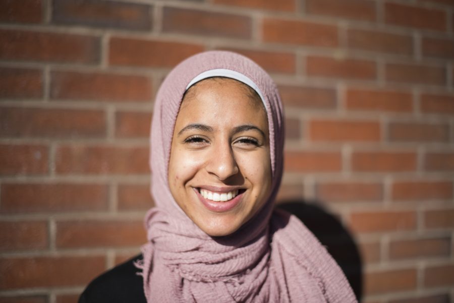 Sophomore Lena Ginawi, the president of the Muslim Student Association, helped secure funding to bring activist Mona Haydar to campus.