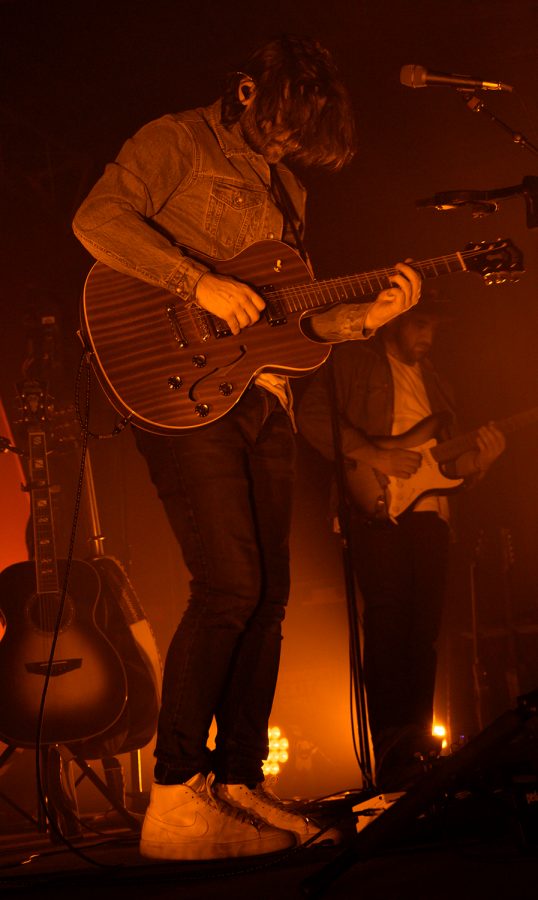 Noah Kahan performs during his concert at Higher Ground, Oct. 11.