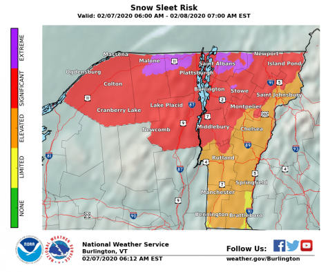 UPDATE: UVM to shut down campus at 1:30 due to hazardous conditions