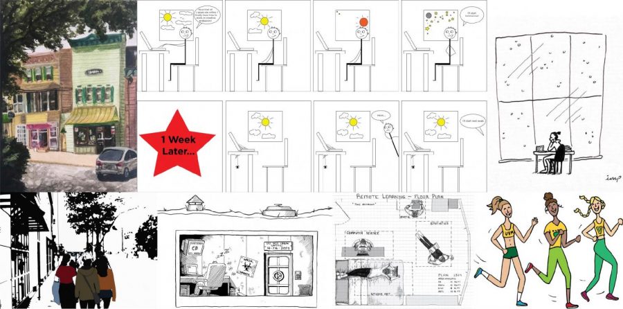 Illustrations+reflect+student+life+during+COVID-19