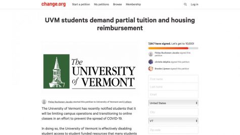 Sophomore Finlay Buchanan-Jacobs created a petition demanding partial student reimbursement for housing and tuition. As of April 21, the petition has more than 7,800 signatures.