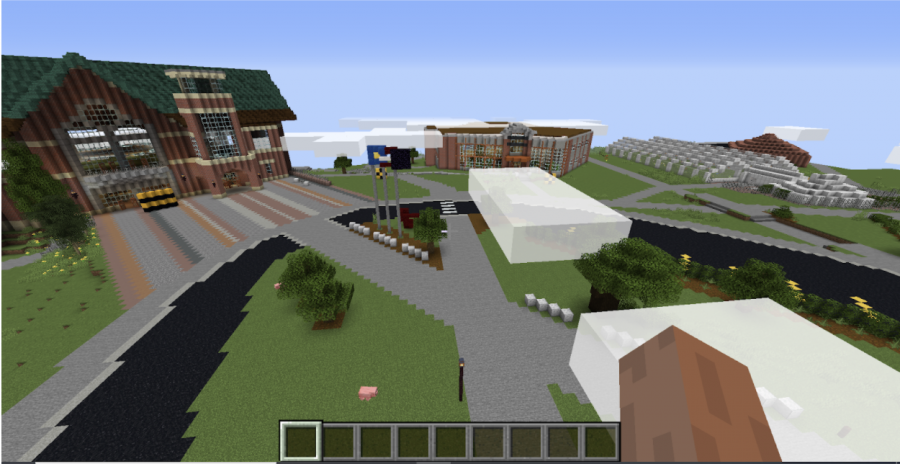 Students take to Minecraft to recreate their home away from home