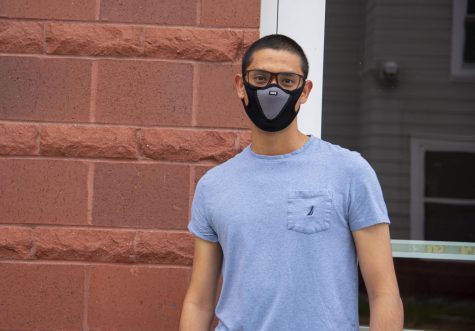 Shuvan Shrestha standing outside of University Heights North June 24.