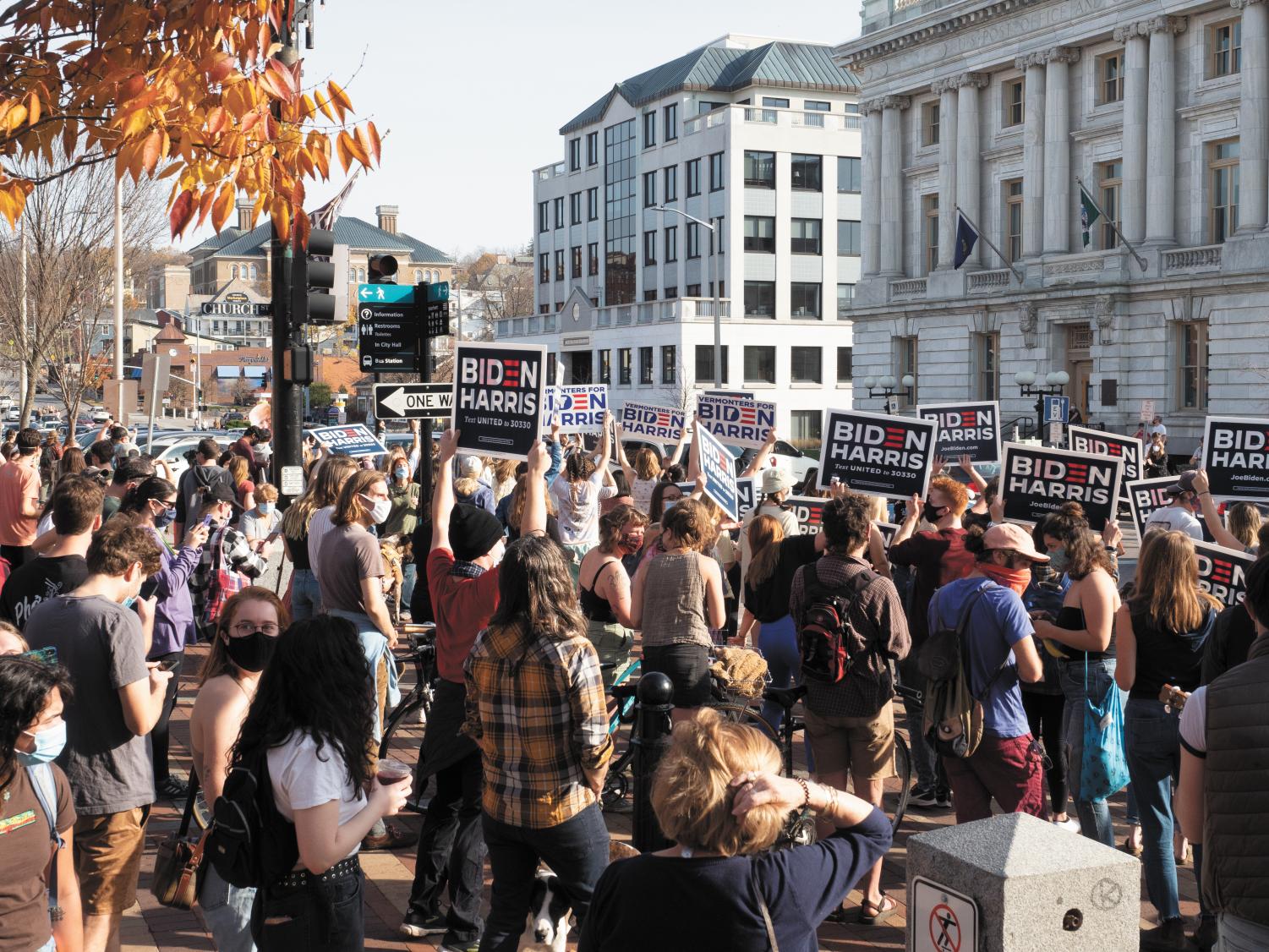 Pelagic Bliv weekend The Vermont Cynic | 'Joy and relief': Hundreds gather on Church Street to  celebrate Biden victory