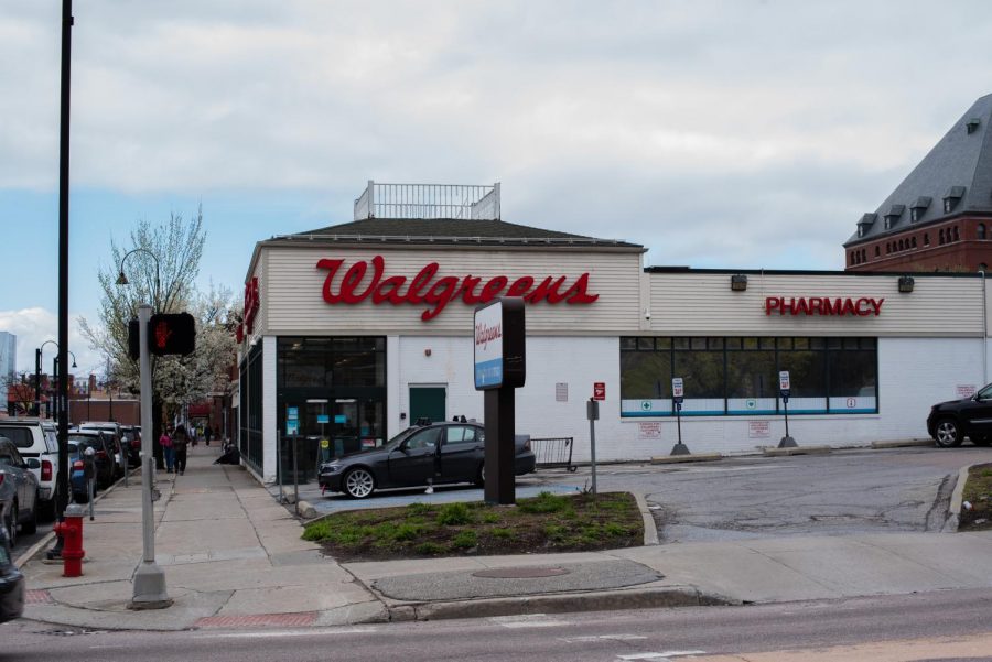 Walgreens on Cherry Street is one of the COVID-19 vaccine distributors in Burlington, April 17.