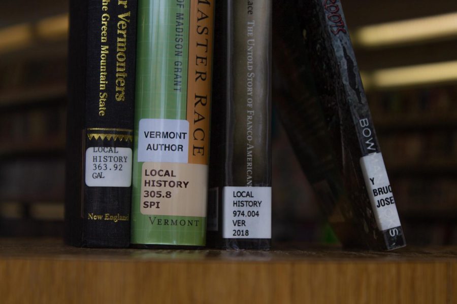 A group of books on local history from the Fletcher Free Library talk about the history of Eugenics in Vermont April 17.