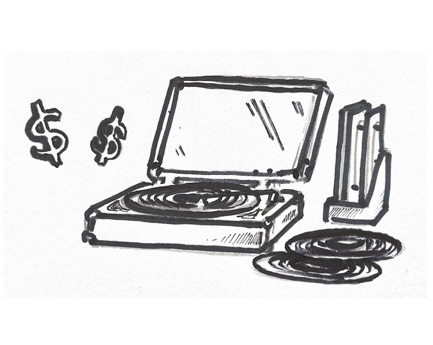 record player drawing tumblr