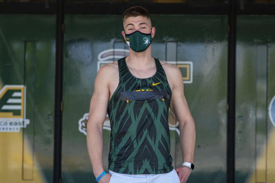 UVM Senior Cam McLaughlin led the UVM Track and Field team in deciding to cover up the Vermont in their jerseys at this years New England Championships.