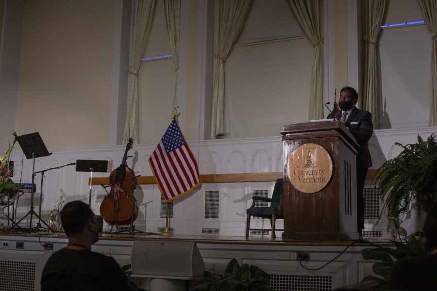 Dr. Damon Williams spoke as a keynote speaker in an event honoring Dr. Martin Luther King Jr., “Looking back and looking ahead: Manifesting the dream of inclusive Excellence,” Jan. 24.
