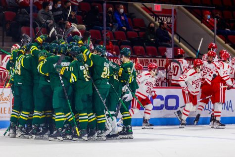 UVM mens hockey beats BU in first game, loses the next