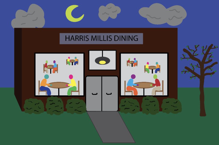 Open dining halls for longer hours