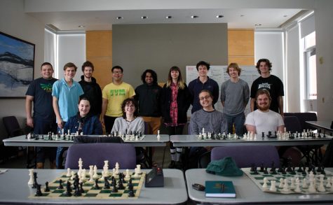 The UVM Chess Club during their meeting Jan. 22. The team placed sixth in the 2023 Pan-American Intercollegiate Team Chess Championship.