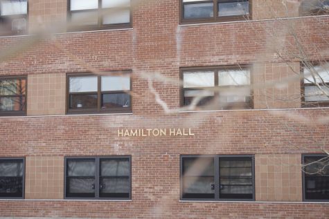 Hamilton Hall Feb 9. Nearly 450 students were charged for damages to residence halls on Redstone campus in fall 2022.