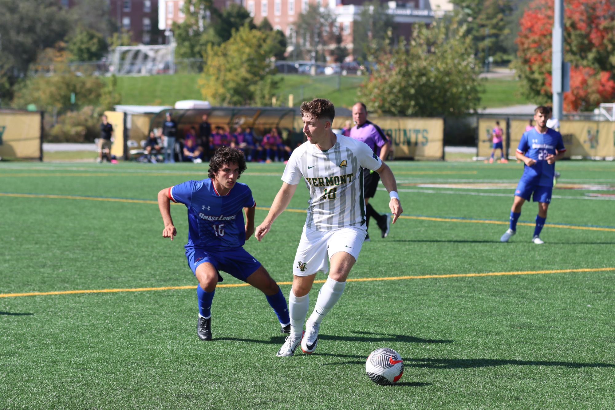 University of Vermont Men’s Soccer wins 2-1 against Umass Lowell on Virtue Field Sept. 30