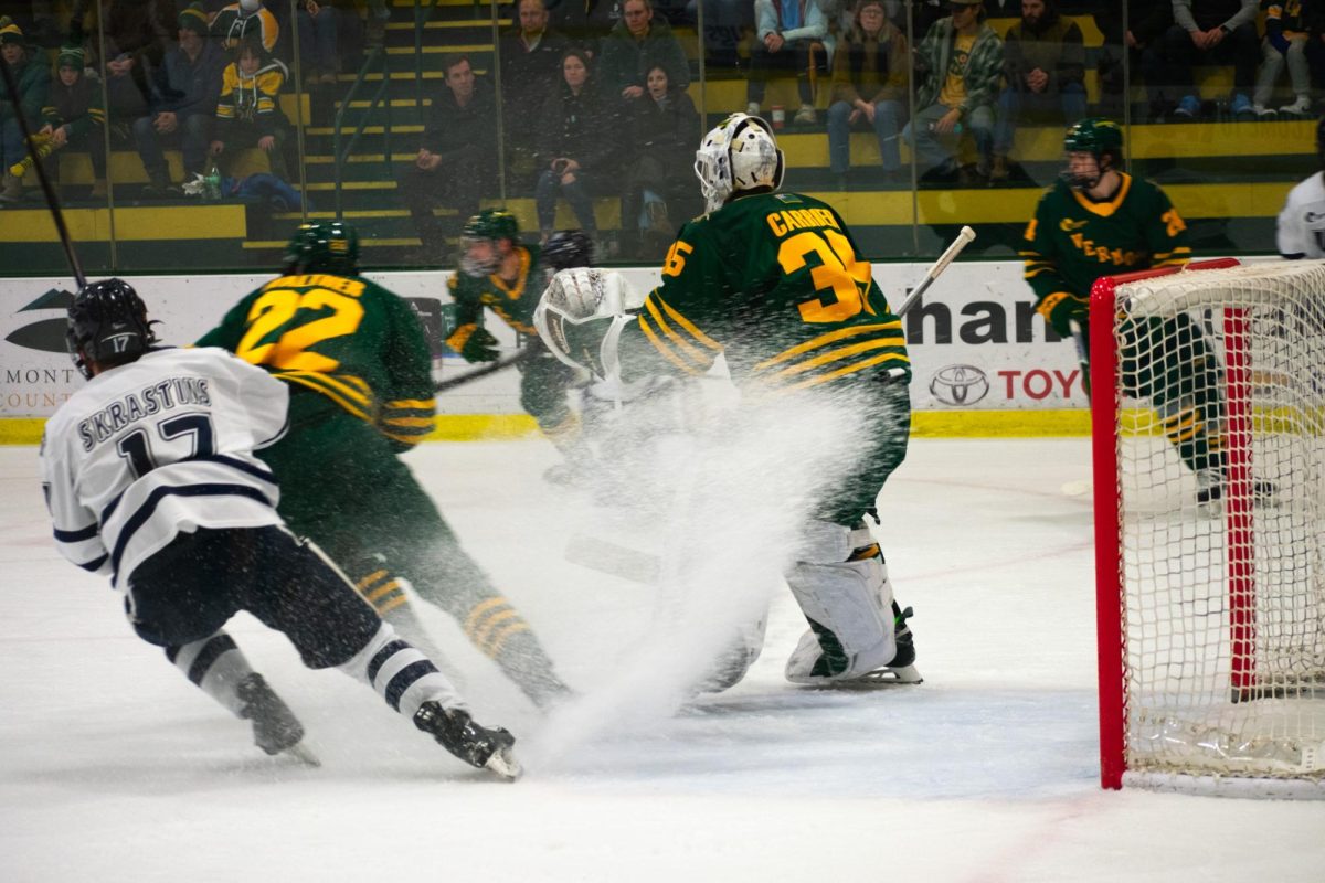 UVM men’s ice hockey loses 6-3 against New Hampshire Jan. 27.
