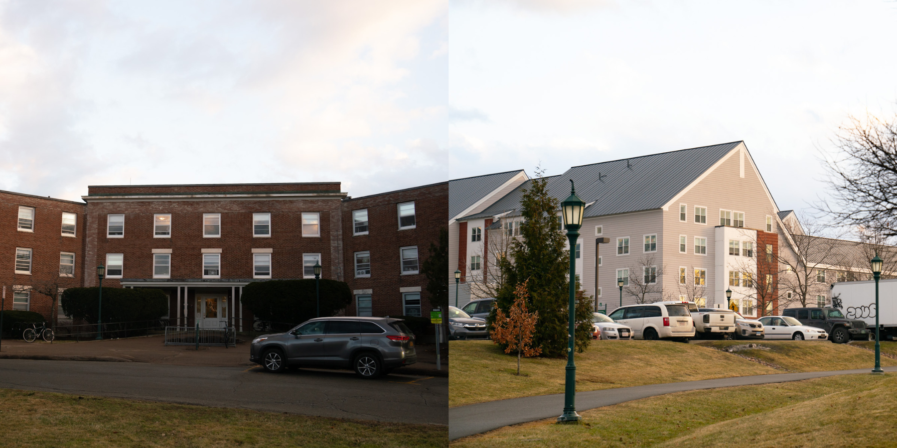 Photo illustration: UVM is implementing a three-tier dorm rate system beginning fall 2024.
