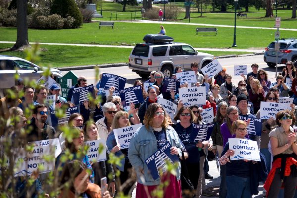 UVM Staff United calls for a step scale and wage progression April 16.