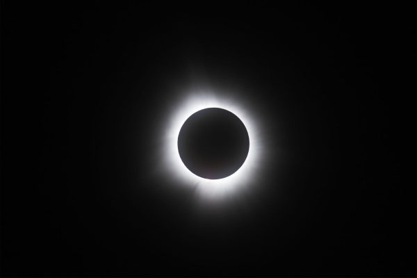 The first few moments of totality.