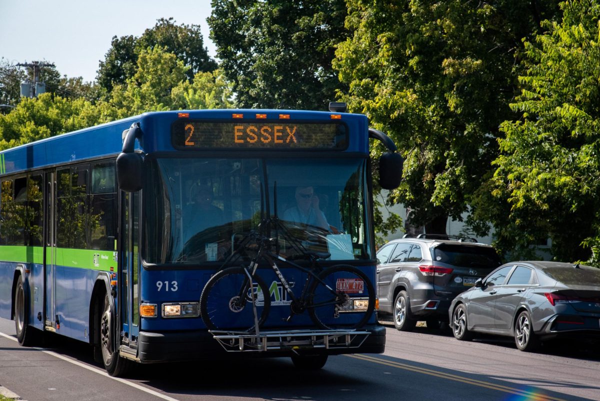 The Essex 2 bus drives along Pearl St. Sept. 15. 