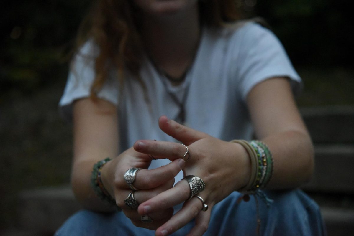 A class ring, with a simple leaf imprint, holds more symbolism than what is just presented visually. On the inside of the ring, Sarah Ballock's name is engraved in the handwriting of her mother, sister and grandmother Sept. 24. 