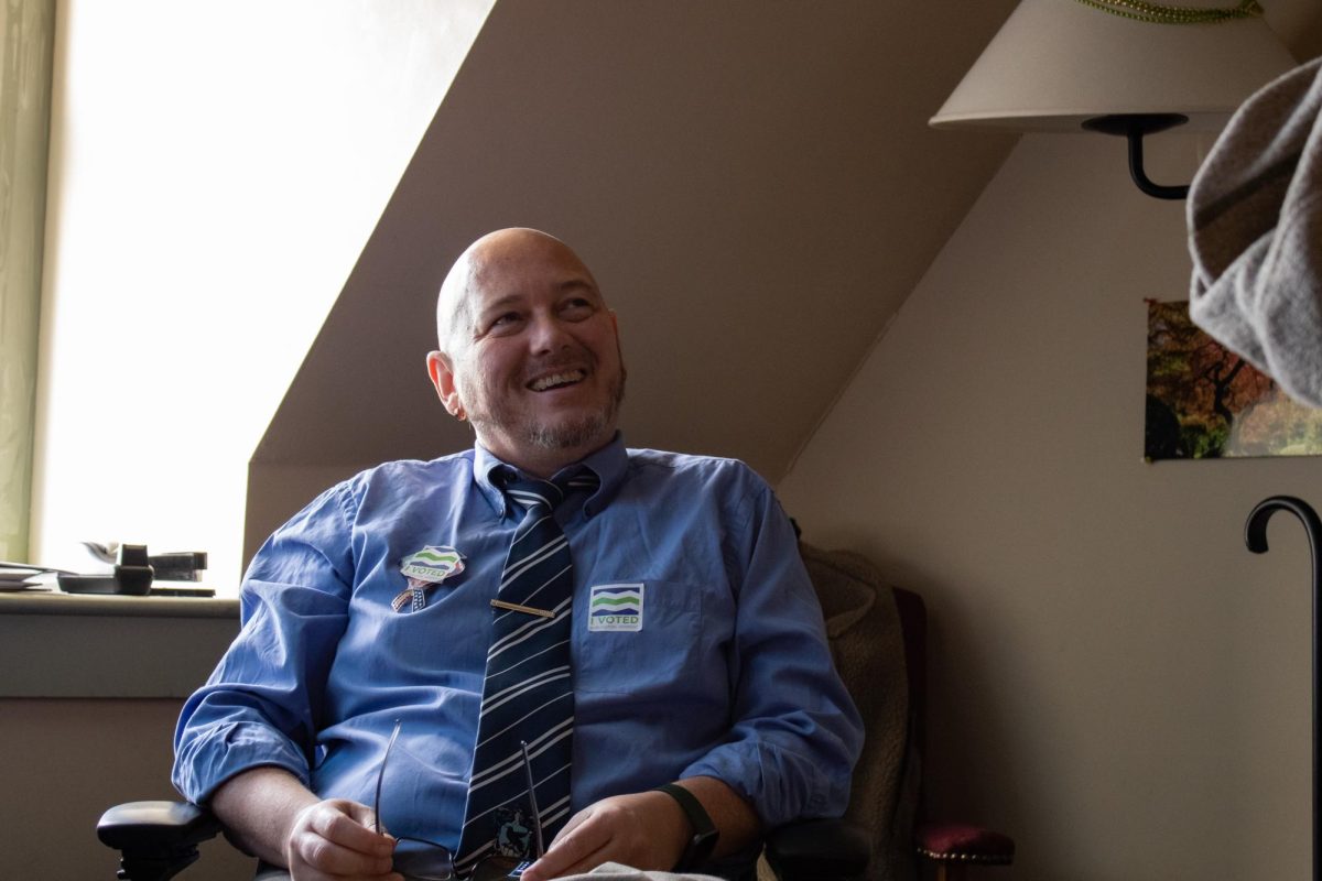 "Doc" Bradley in his office in Old Mill.