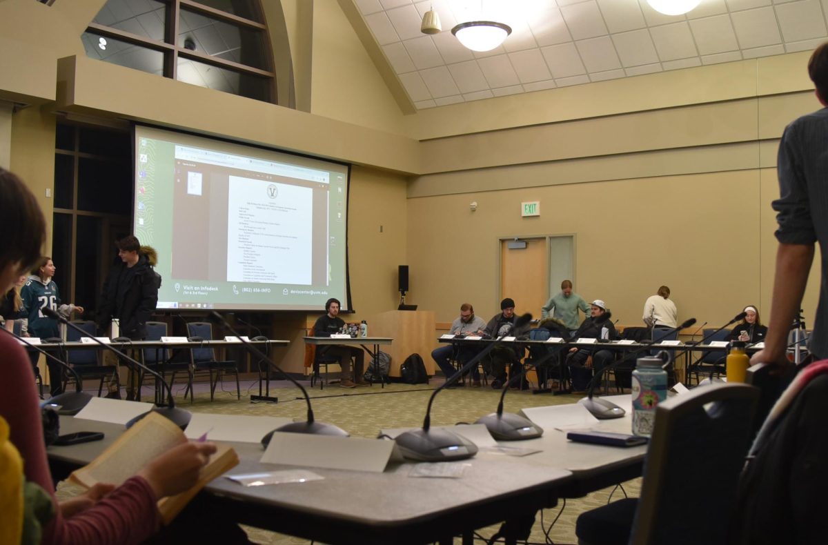 SGA hosts a meeting in the Livak Ballroom in the Davis Center Feb. 11. 