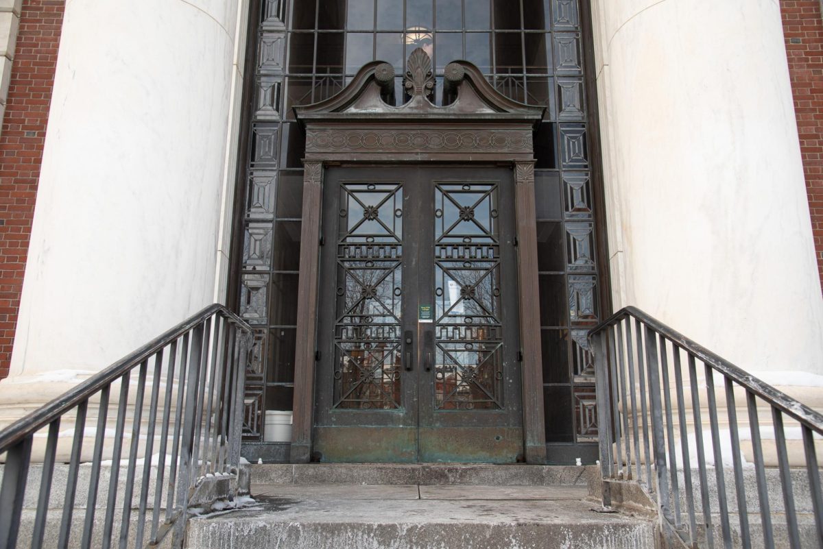 Waterman’s doors are made of bronze and cast iron Feb. 13. 