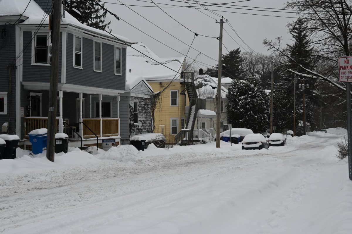 Burlington roads snowed over Feb. 18.