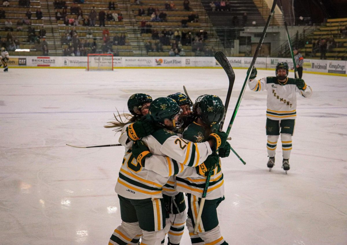 UVM women’s hockey wins 3-2 against Holy Cross Feb. 26.