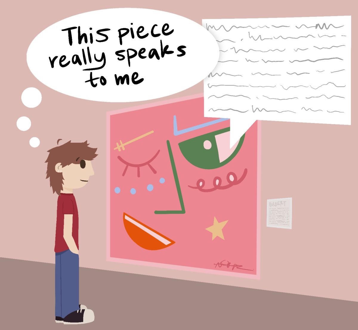 Alex's comic about a piece of art that speaks to him. 