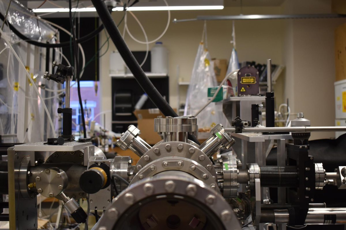 Research equipment in a chemistry lab March 21.