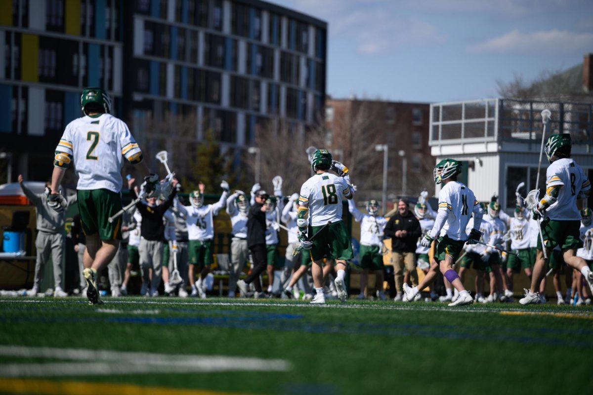 Men's lacrosse defeats Bryant 16-12 March 22.