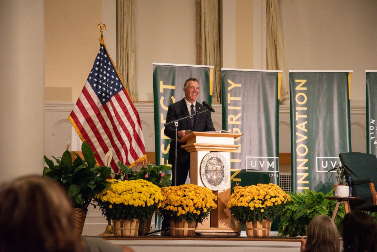 Governor Phil Scott delivers opening remarks Oct. 20.