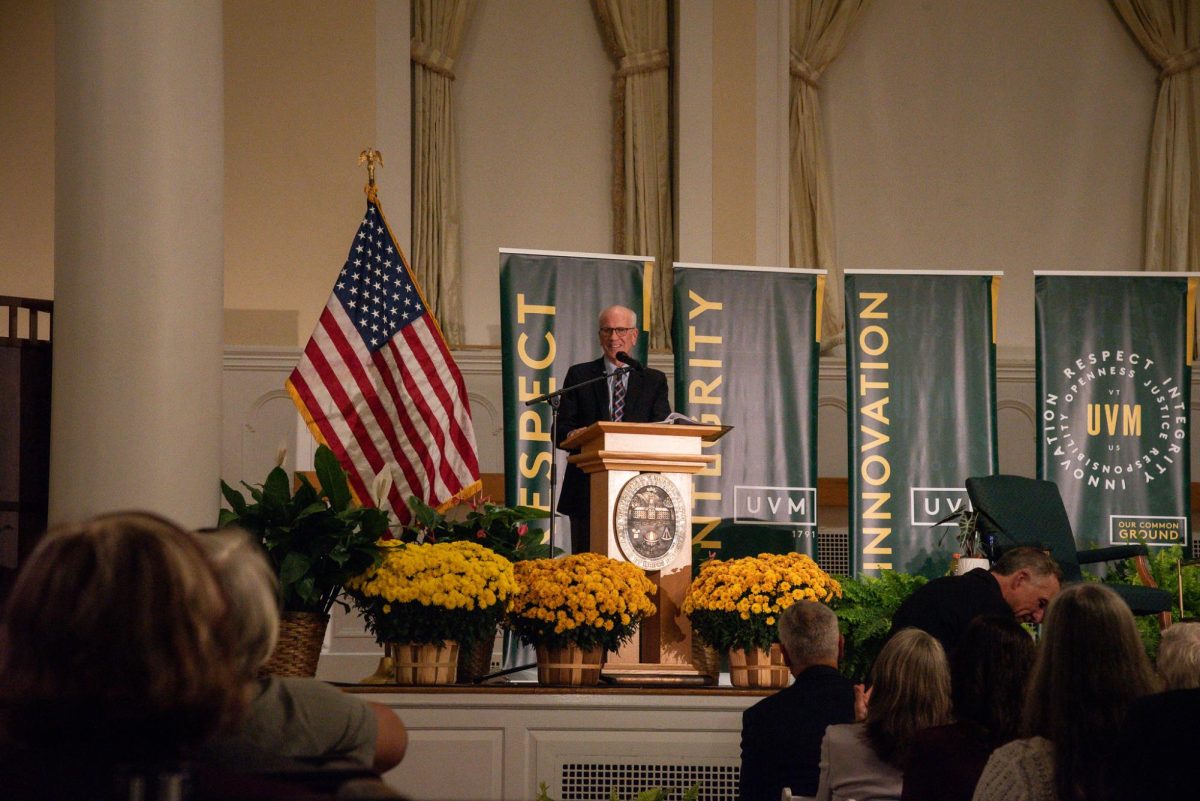 Senator Peter Welch delivers opening remarks Oct. 20.