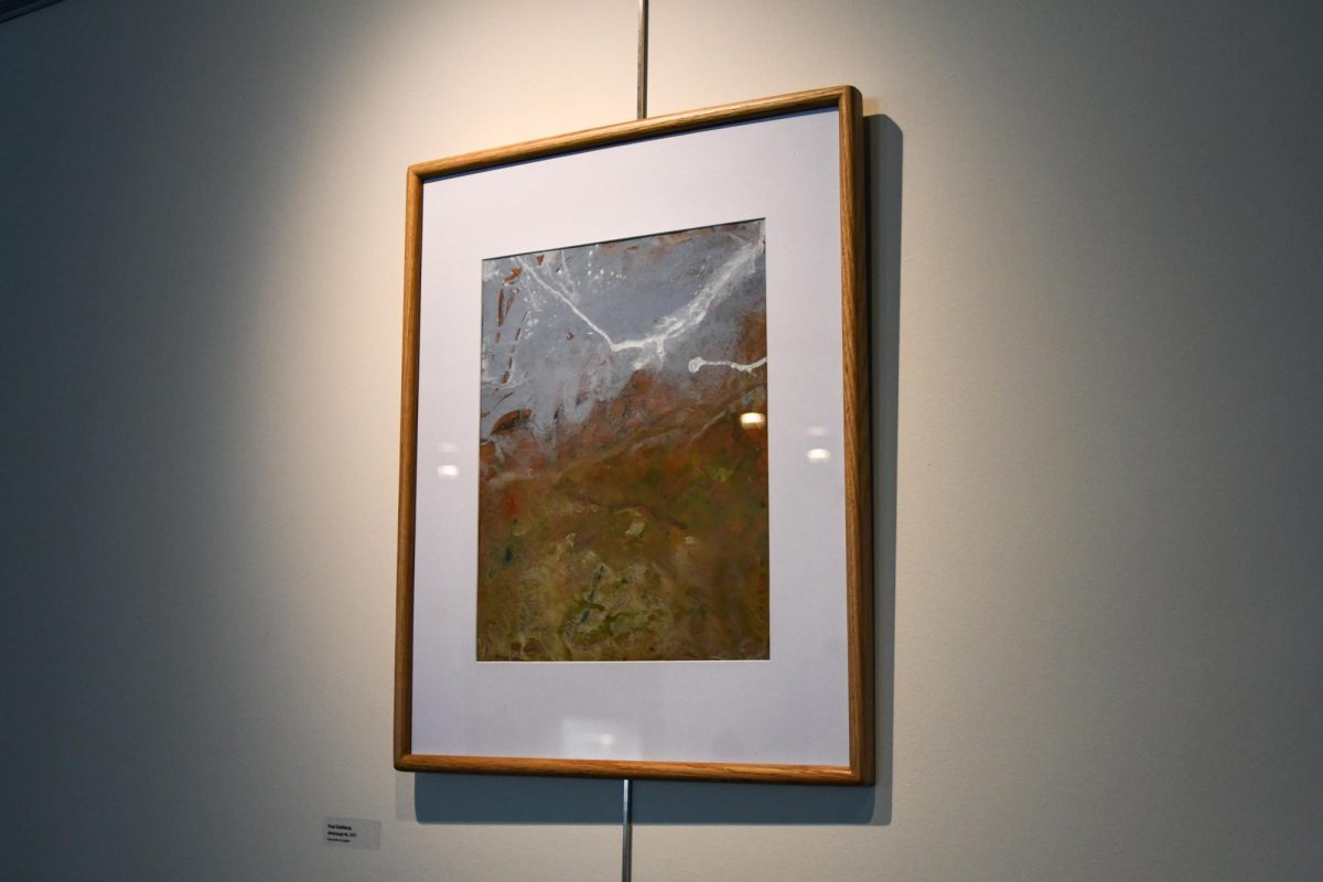 Paul Goldberg, administrative assistant in the Office of Institutional Research and Assessment, submitted the painting “Windswept #4”, Feb. 26. 