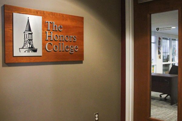 The Patrick Leahy Honors College offices in University Heights North are home to specialized academic advisors for the honors students, March 21.